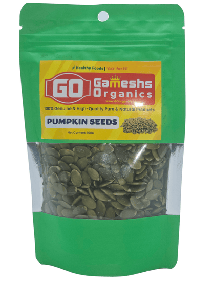 Raw Pumpkin Seeds 100g - Gameshs Organics