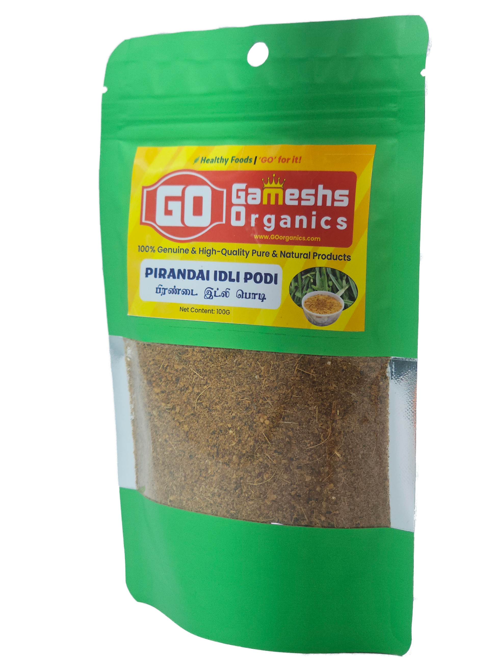 Pirandai Cissus Quadrangularis Chutney Powder - Gameshs Organics