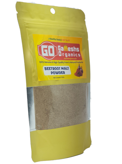 Gameshs Organics Beetroot Malt Powder 100g Pack