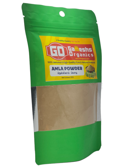 Gameshs Organics Pure Amla Powder 100g Pack